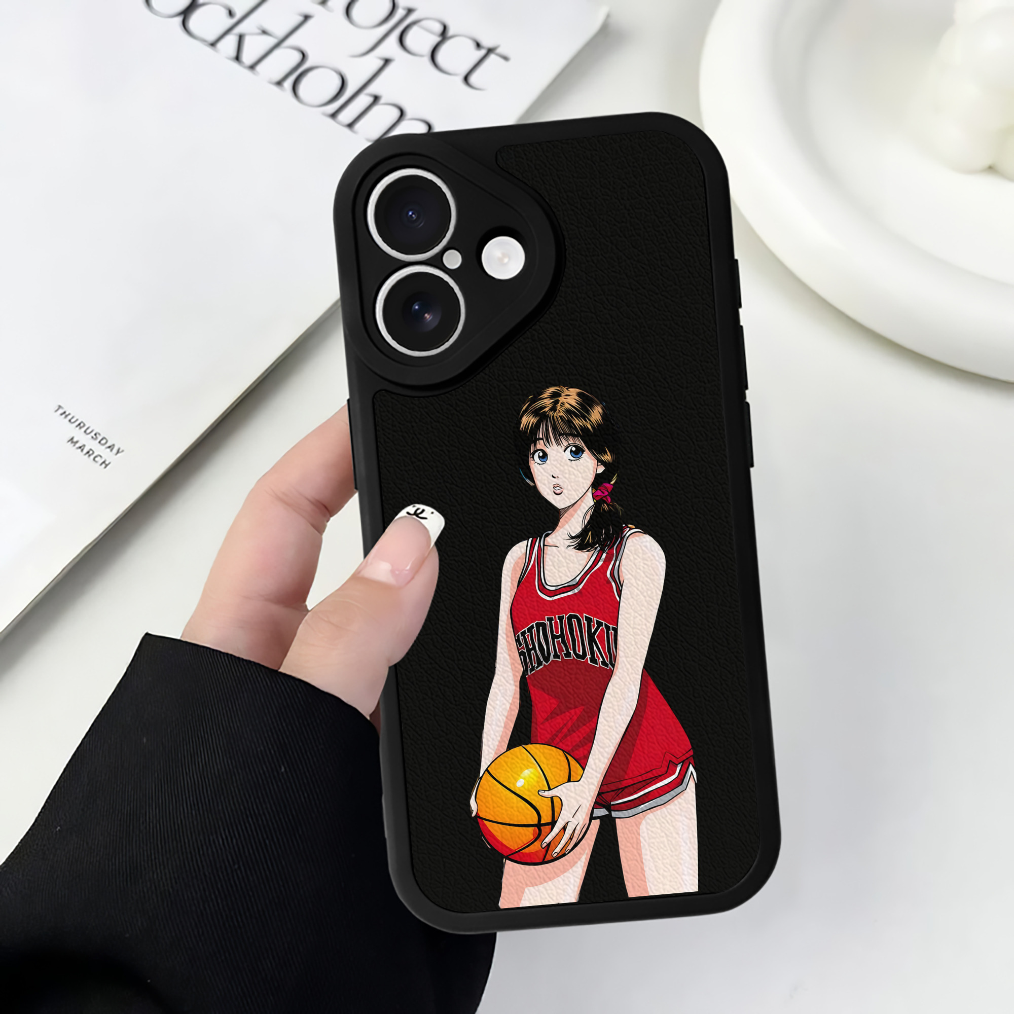 （画像用） SLAM DUNK／スラムダンク 【iPhone 16シリーズ対応】シリコンスマホケース（レザー調） 材質：シリコン